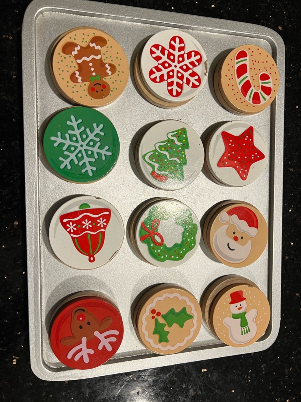 Melissa and Doug wooden Christmas cookies set